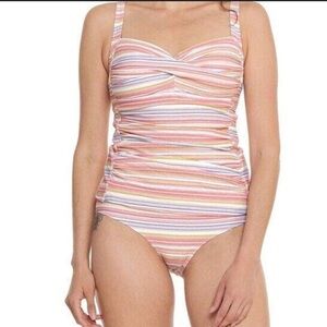 NIPTUCK SWIM™️ Size S Striped 'GLOBETROTTER JOANNE' One Piece Swimsuit